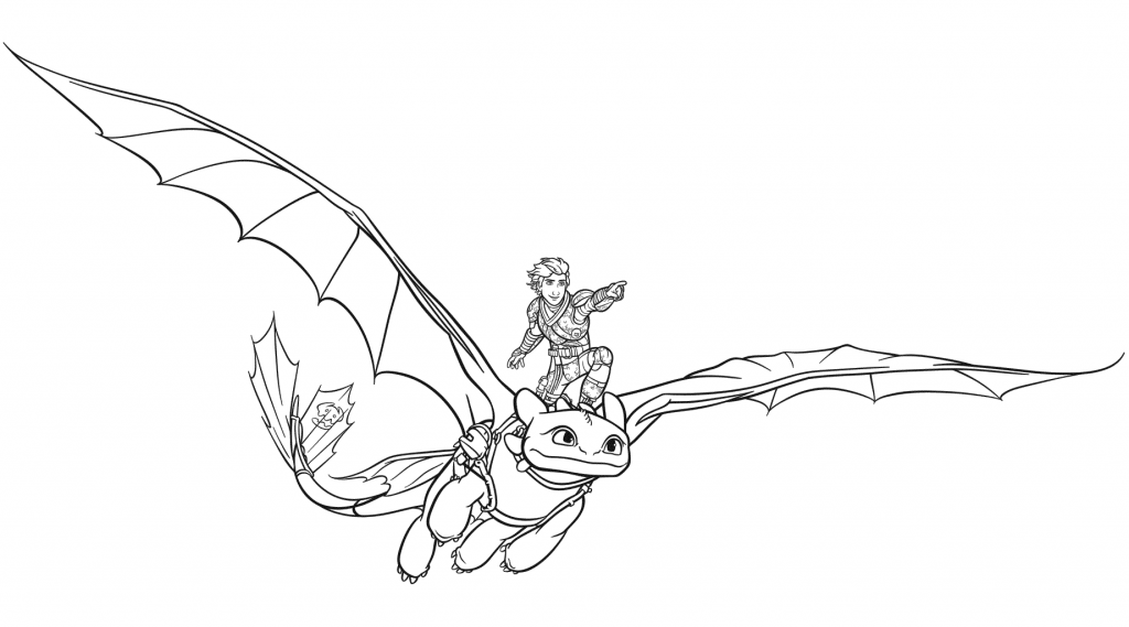 Toothless Printable Coloring Pages