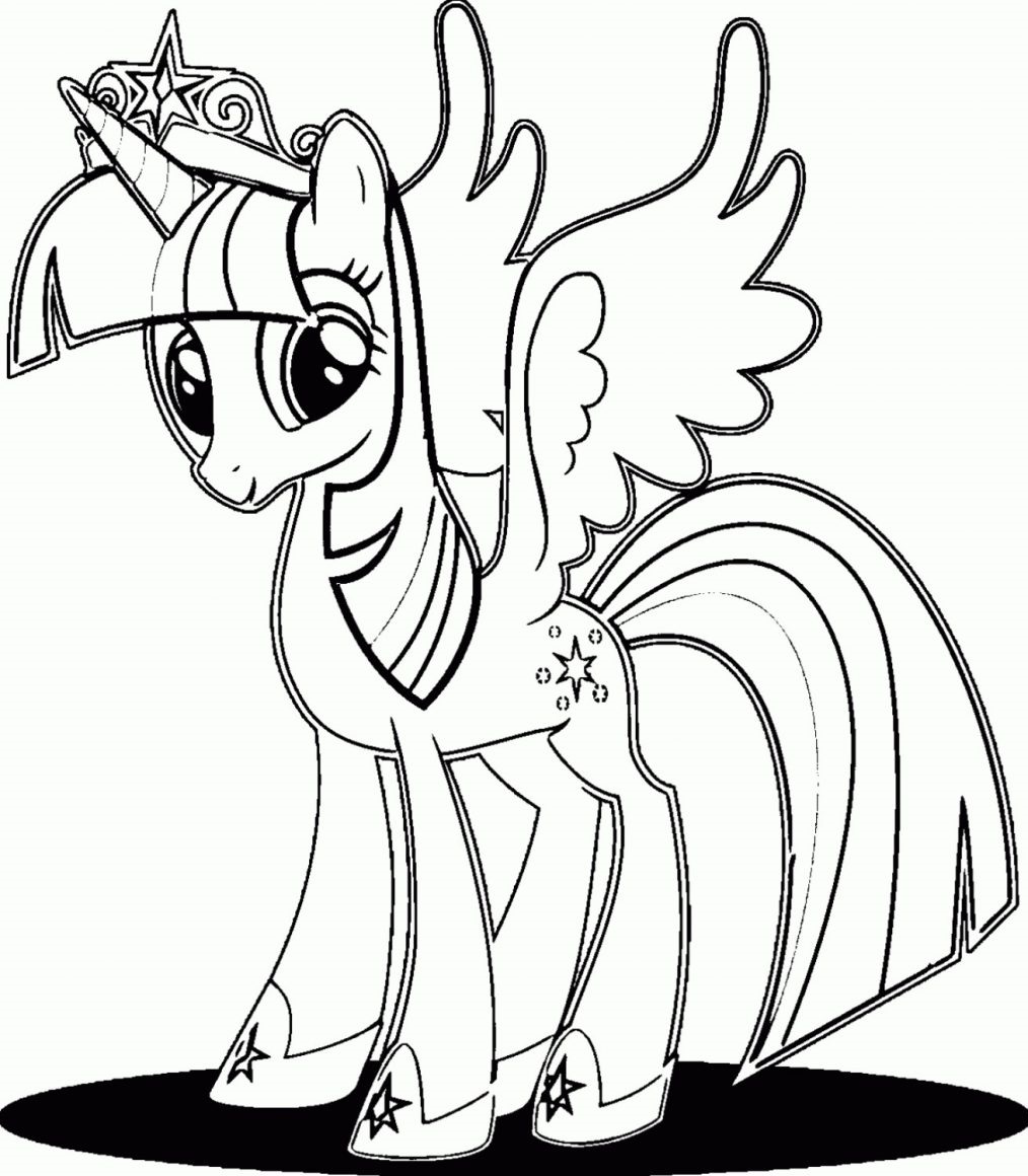 Twilight Sparkle My Little Pony Coloring Pages – Printable and Free