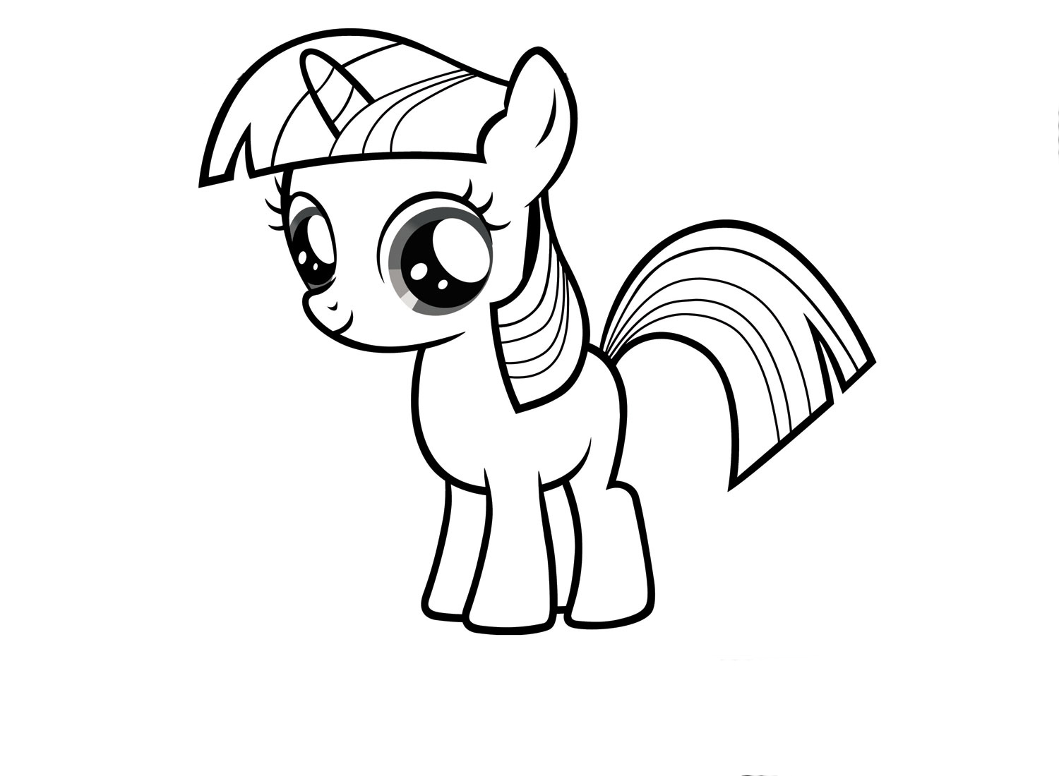 Twilight Sparkle My Little Pony Coloring Pages – Printable and Free