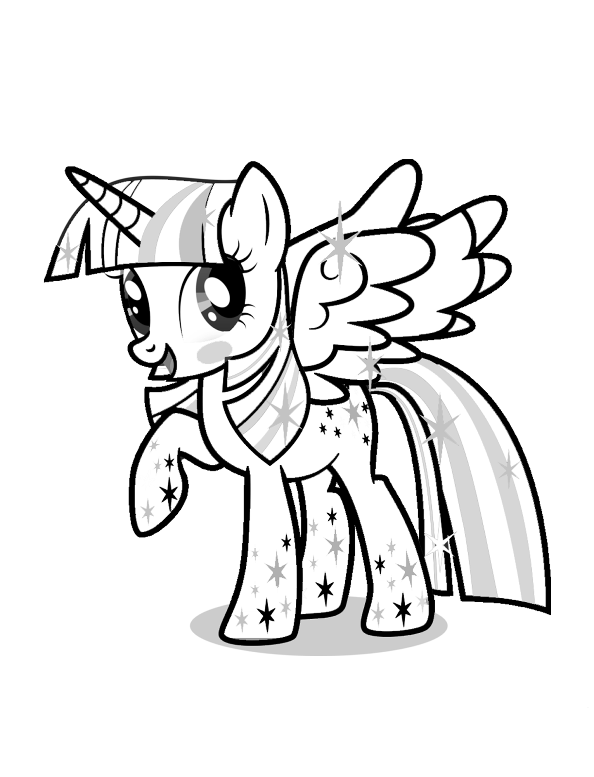 My Little Pony Princess Cadence And Twilight Sparkle Coloring Pages