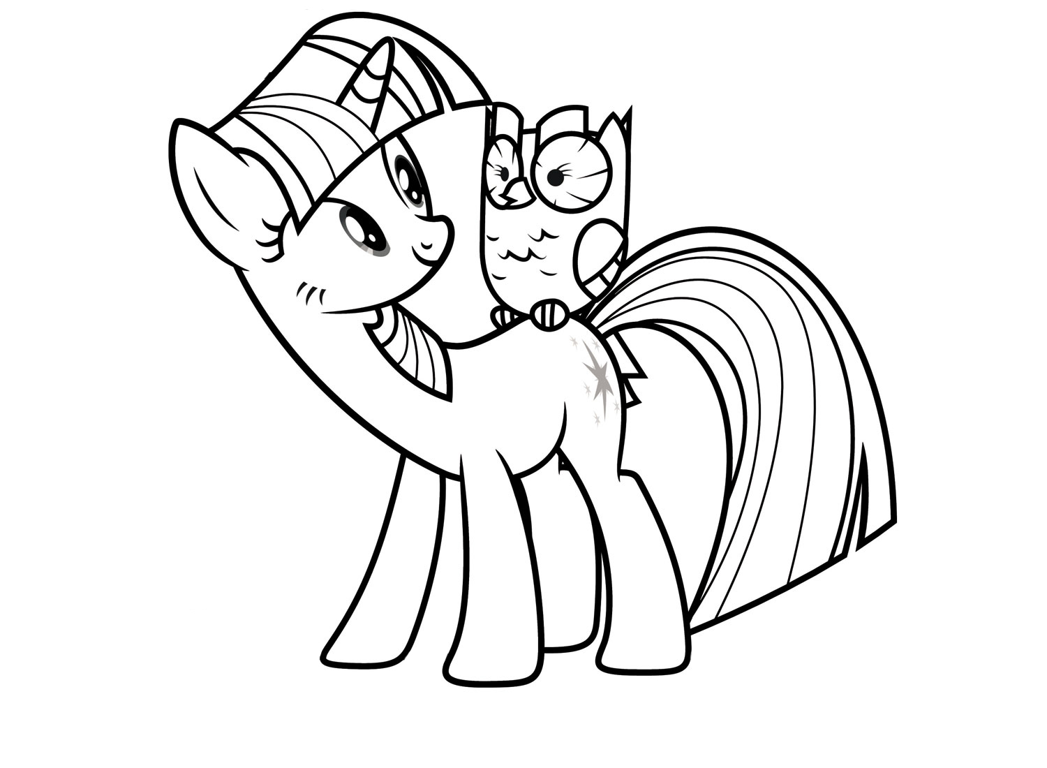My Little Pony Unicorn Coloring Page For Girls 