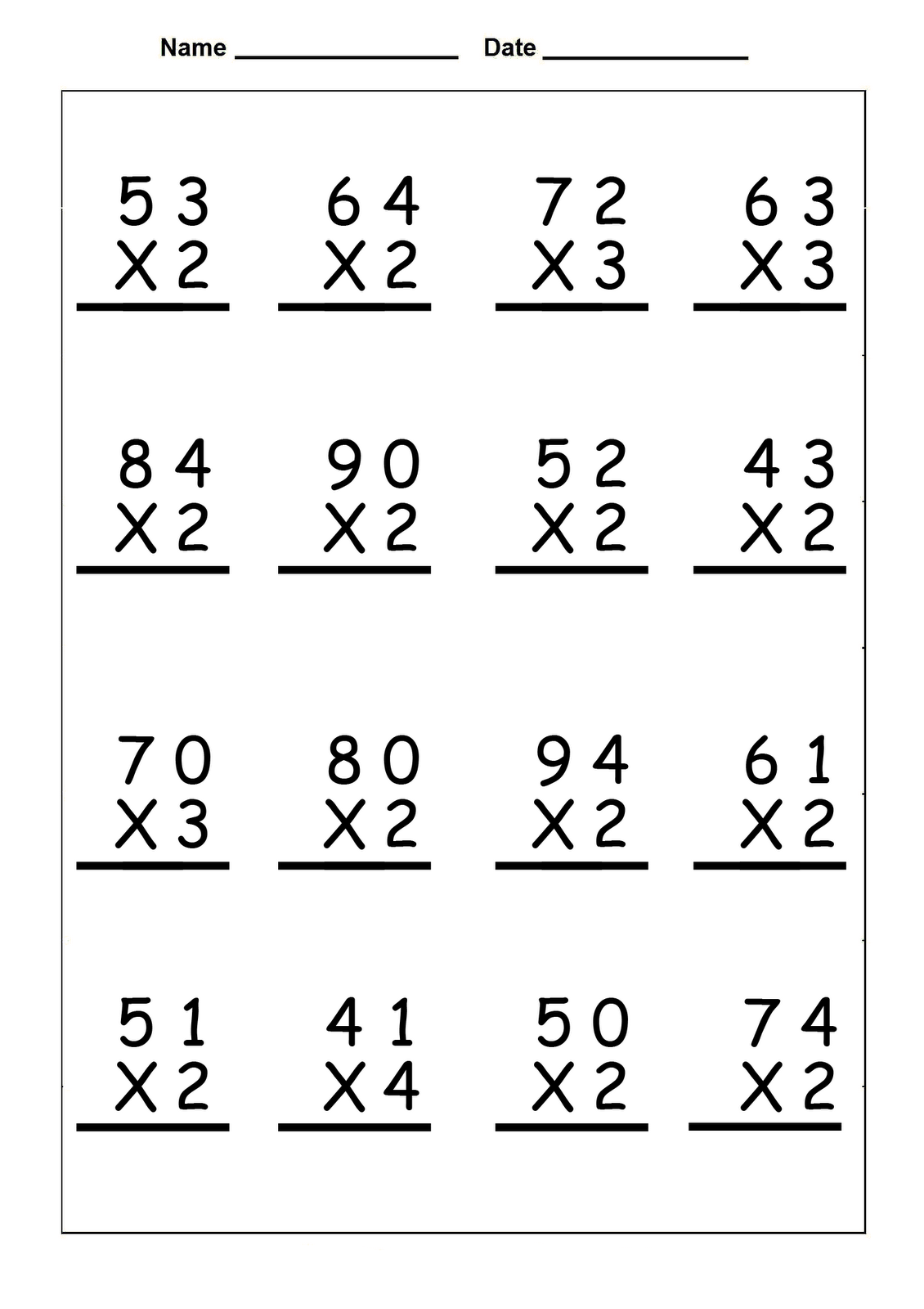 5th Grade Math Worksheets Multiplication And Division 5th Grade Math 