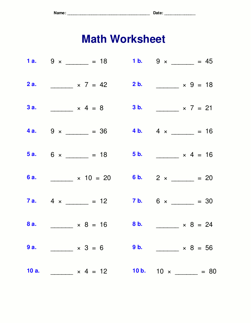 4th-grade-multiplication-math-facts-practice