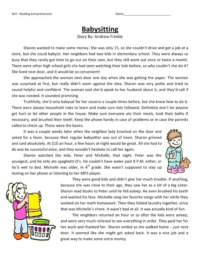 4th Grade Reading Comprehension Worksheets