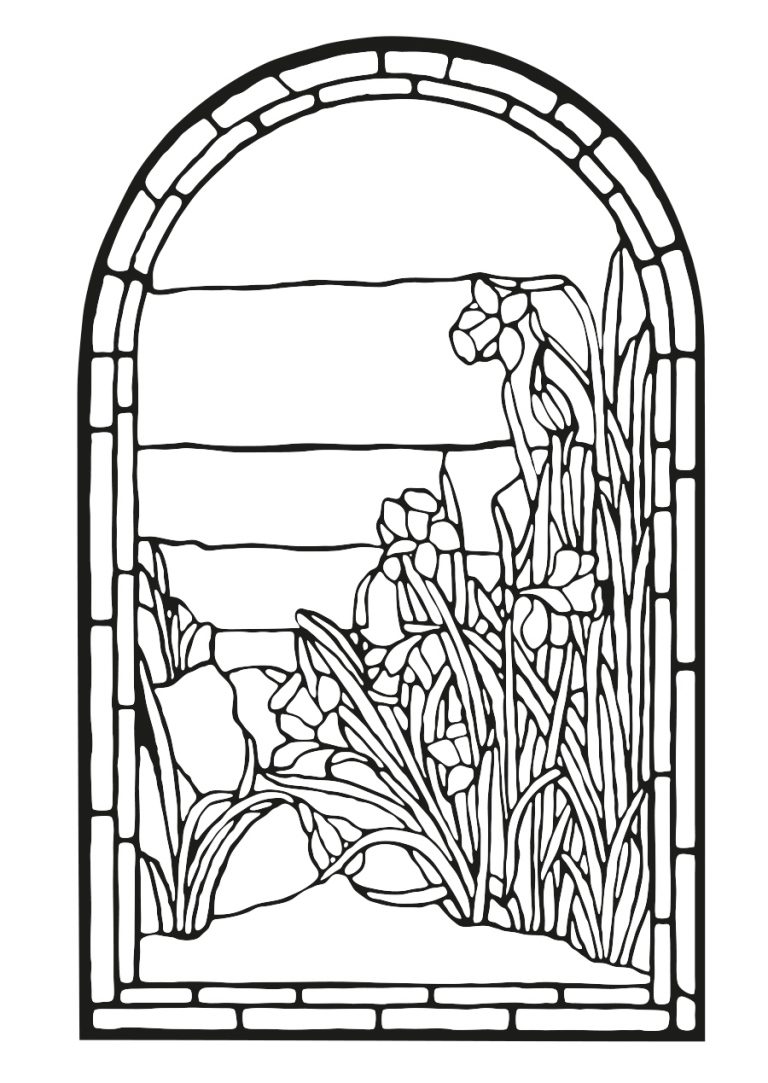 Stained Glass Coloring Pages for Adults - Best Coloring Pages For Kids