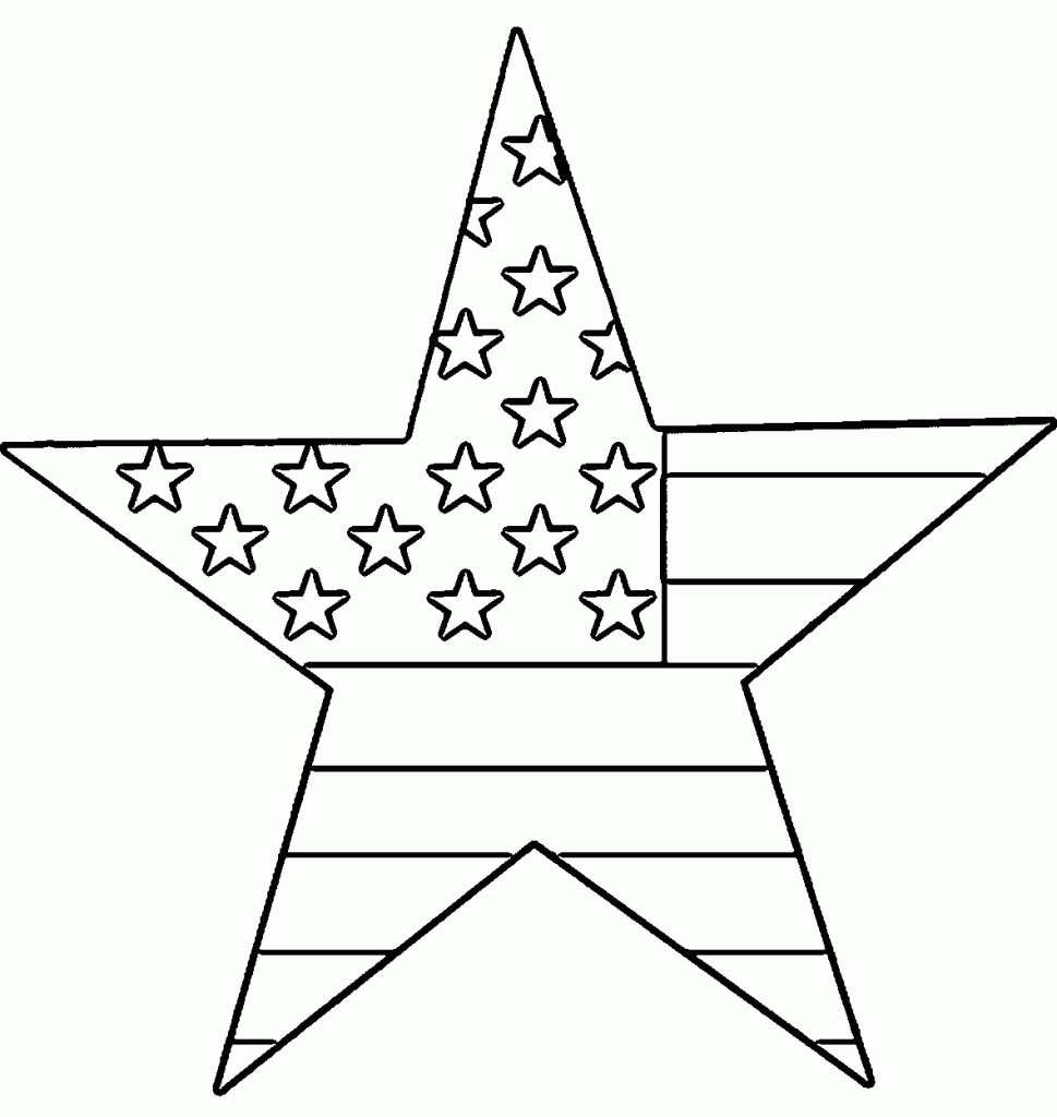 American Star July Coloring Pages