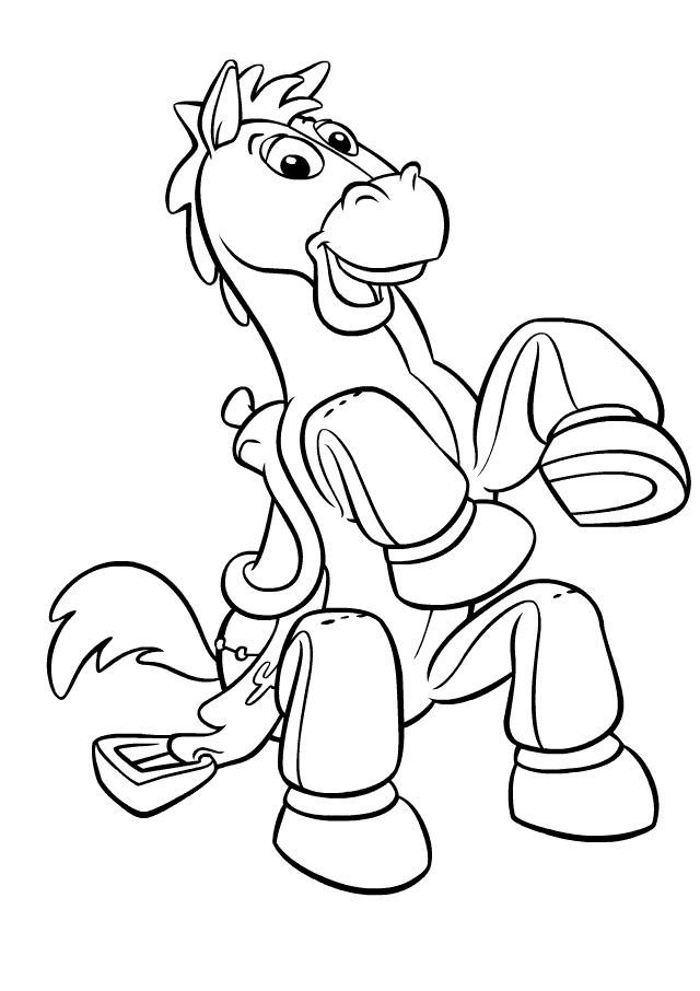 Bullseye Toy Story 4 Coloring Pages
