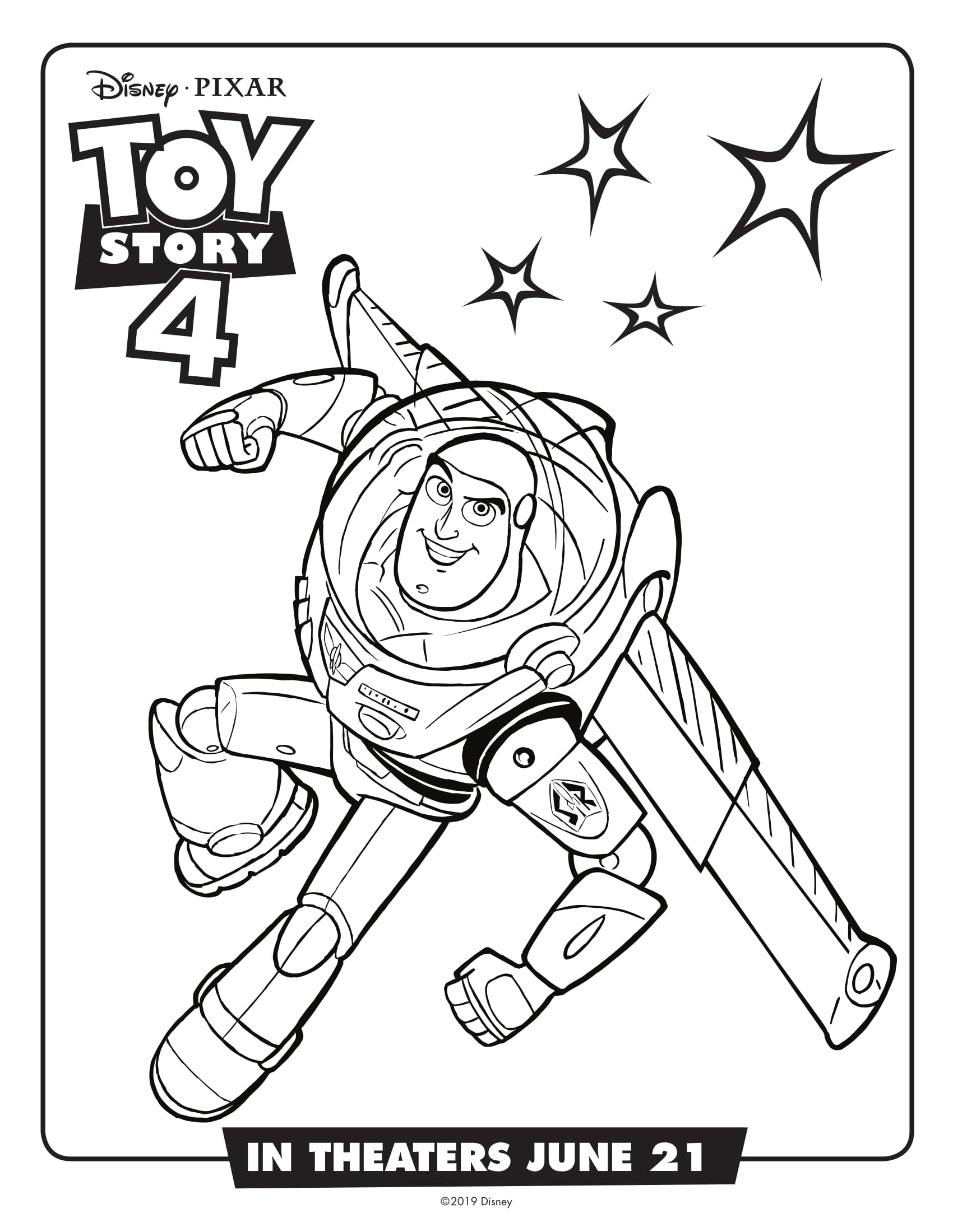 Toy Story 4 Coloring Page Toy story 4 characters coloring pages or coloring sheets! free printables!
