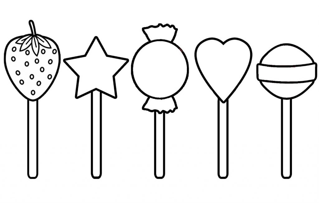 CakePops Coloring Page