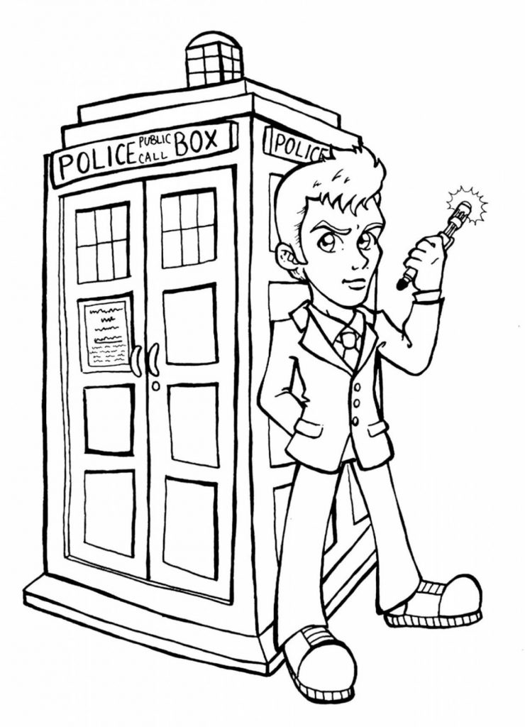 Cartoon Doctor Who Coloring Pages