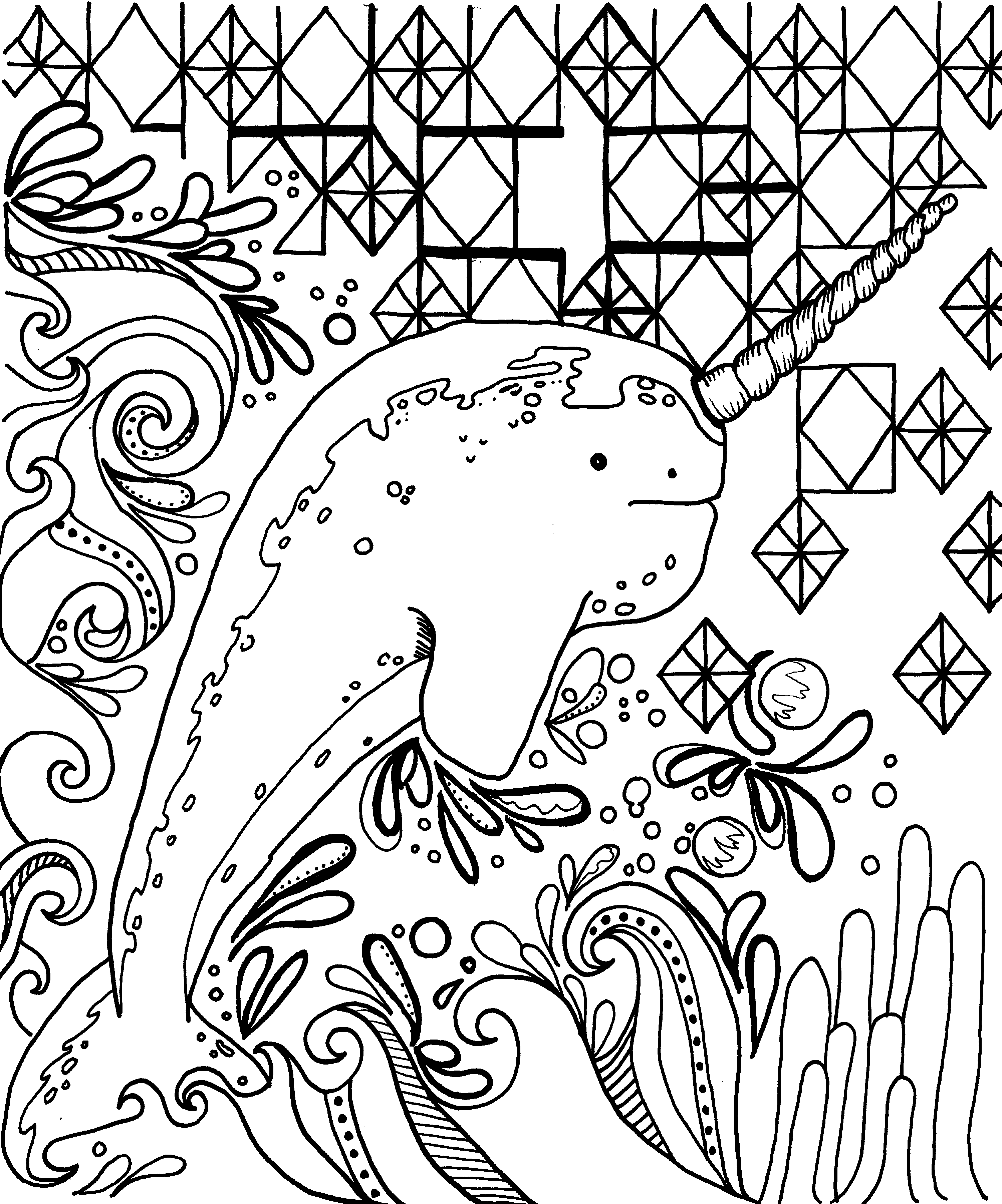 Download Narwhal Coloring Pages - Best Coloring Pages For Kids