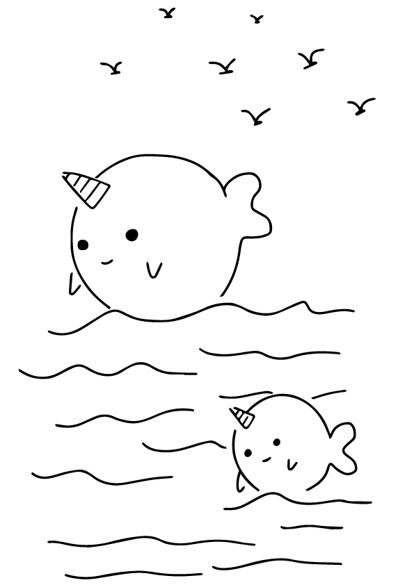 Narwhal Coloring Pages - Best Coloring Pages For Kids