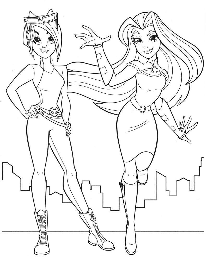 DC Superhero Girls Coloring Pages Best Coloring Pages For Kids