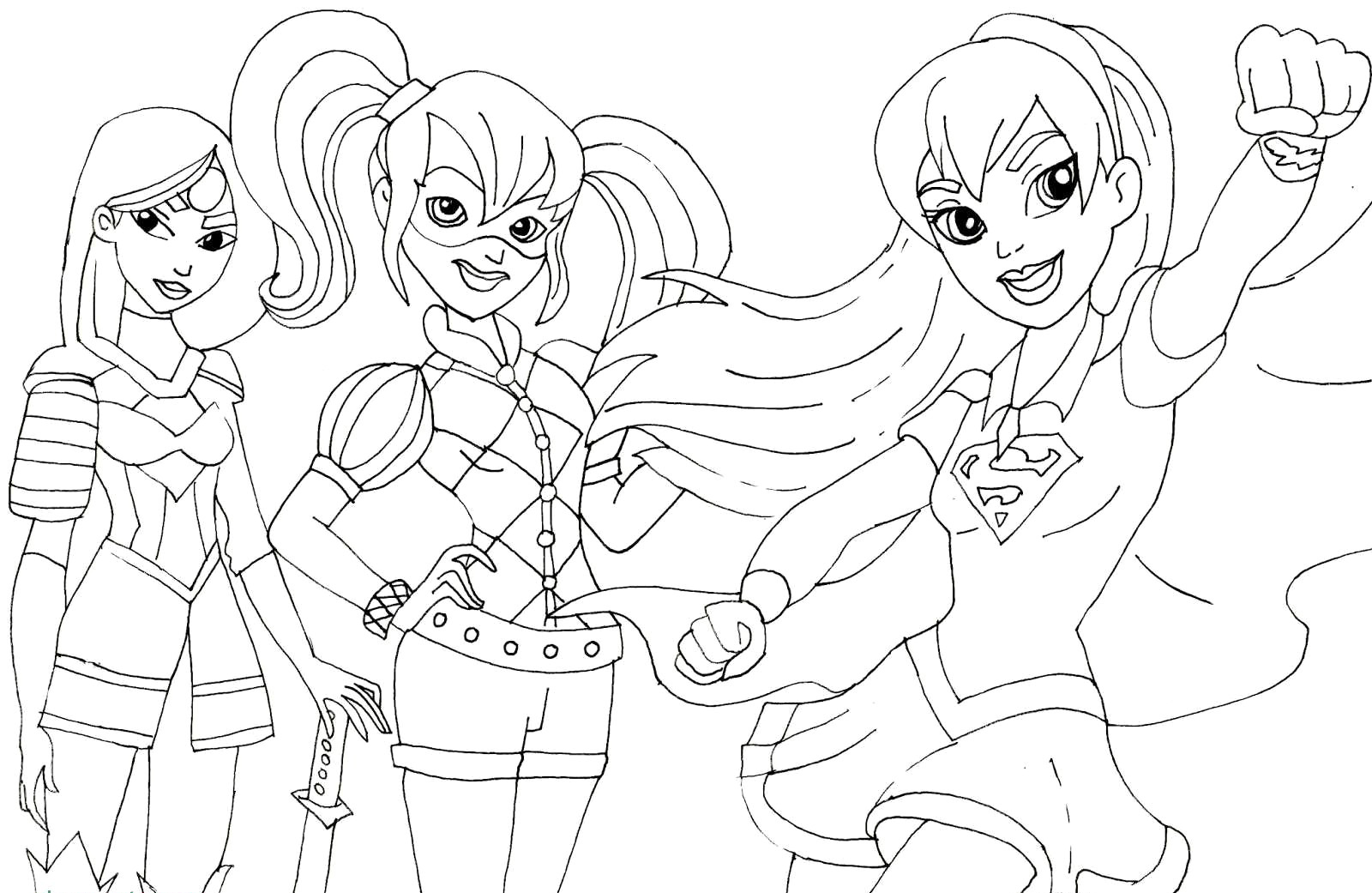 Dc Superhero Girls Coloring Pages Best Coloring Pages For Kids