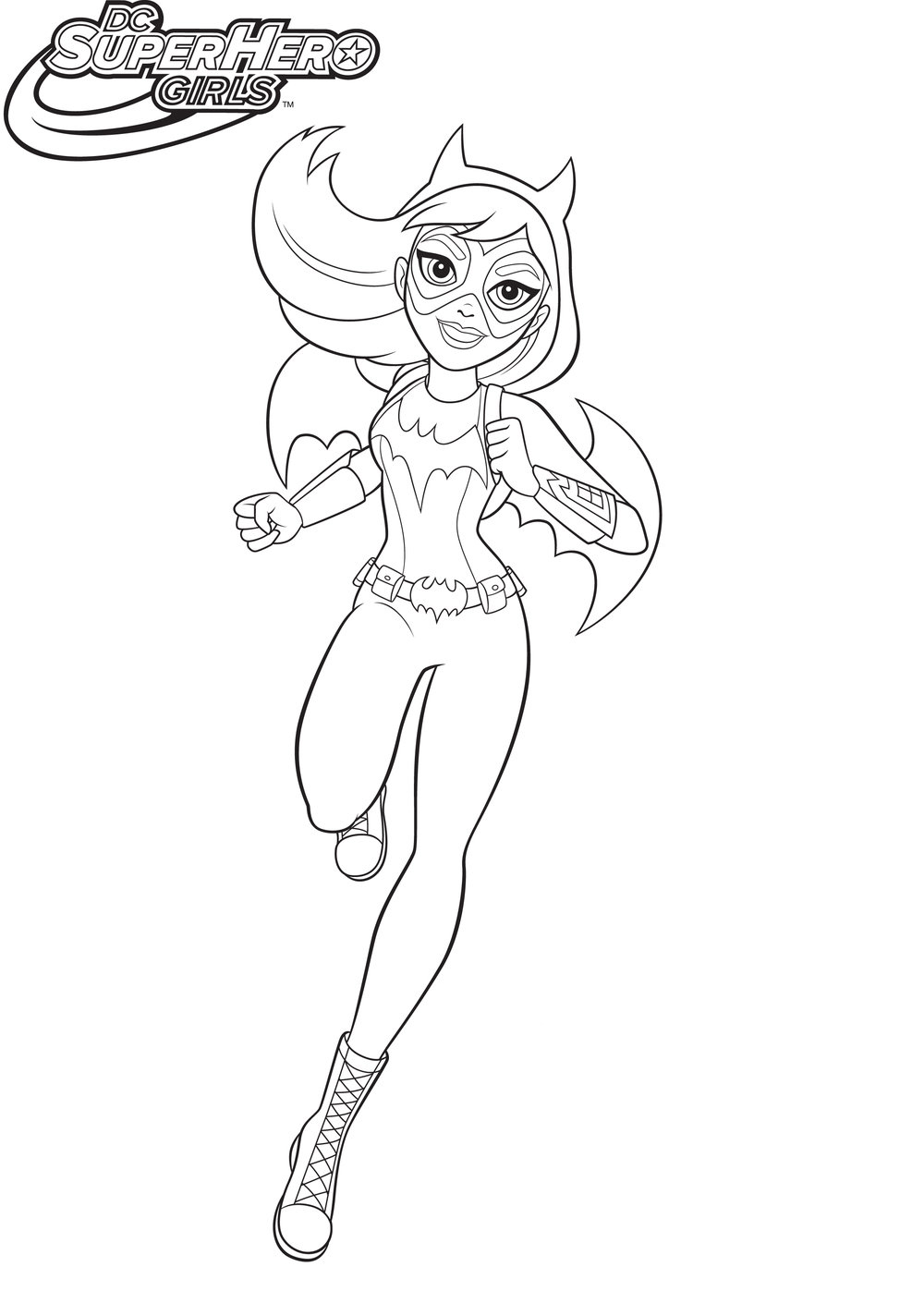 SUPER HERO GIRLS COLORING PAGES #1 Graphic by Marila Designs