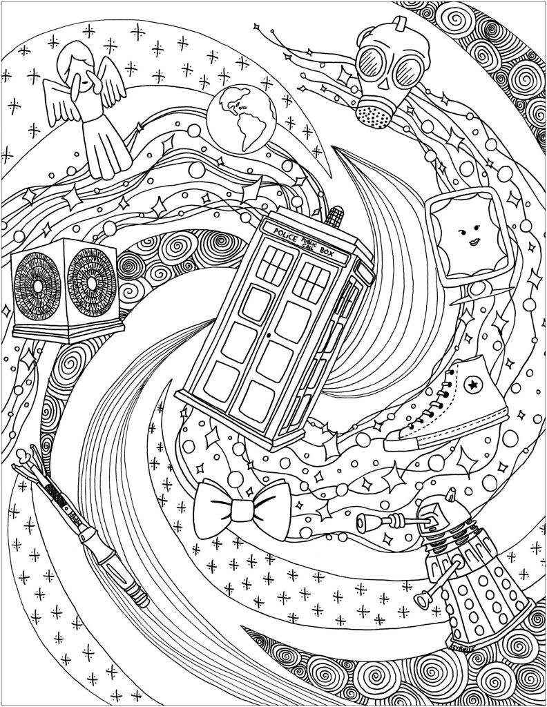 Doctor Who Coloring Page Printables