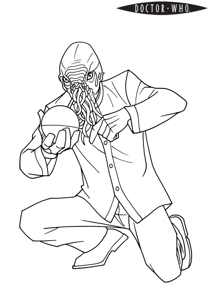 Doctor Who Ood Coloring Page