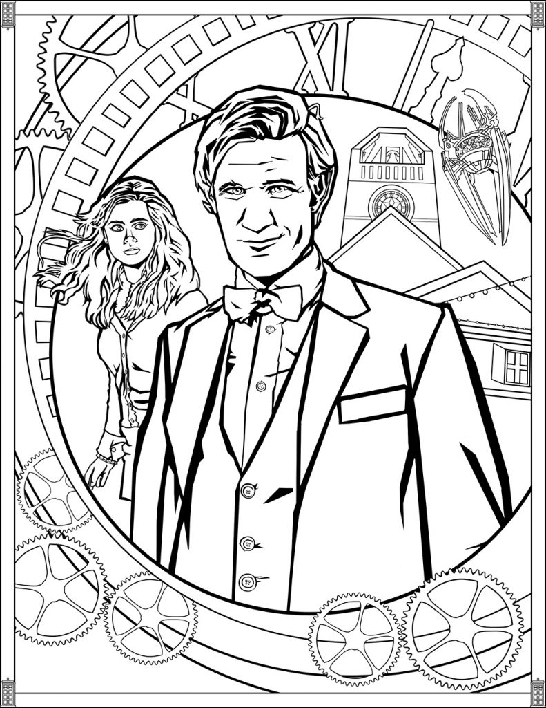 Doctor Who Printable Coloring Page