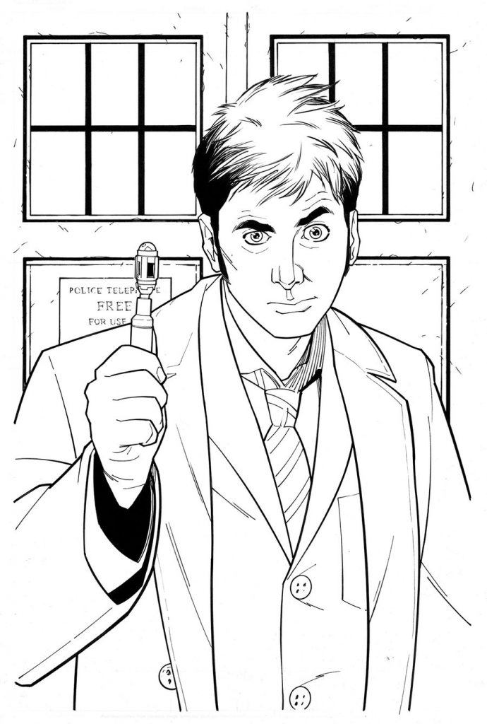 Doctor Who Printable Coloring Pages