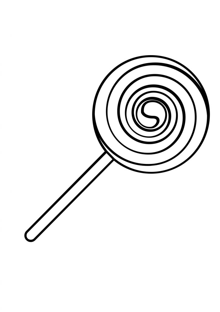 Lollipop Sucker Coloring Pages