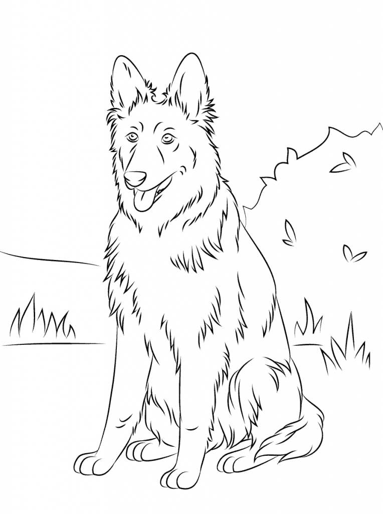 German Shepherd Coloring Pages Best Coloring Pages For Kids