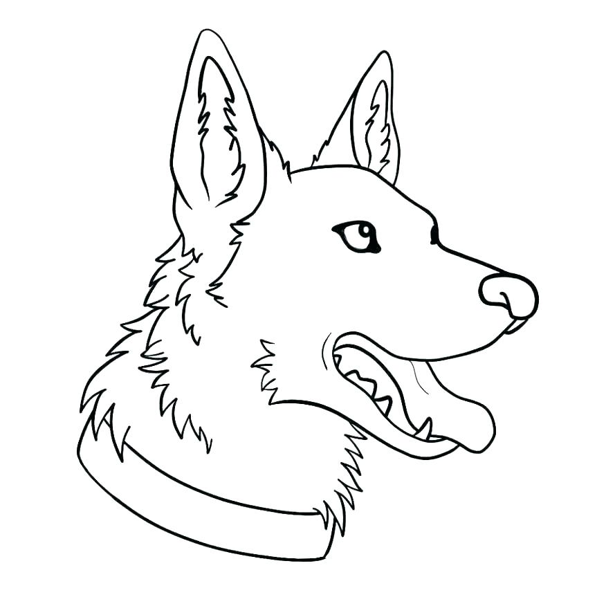 German Shepherd Coloring Pages - Best Coloring Pages For Kids