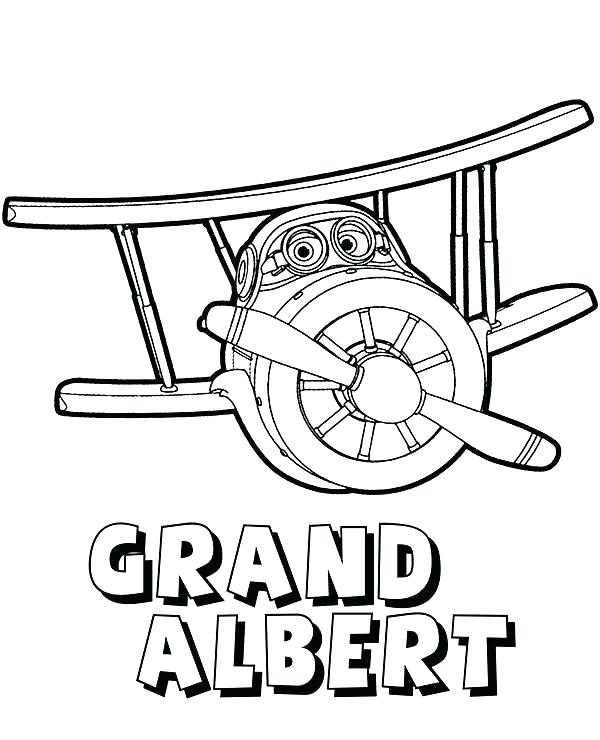 Grand Albert Super Wings Coloring Pages