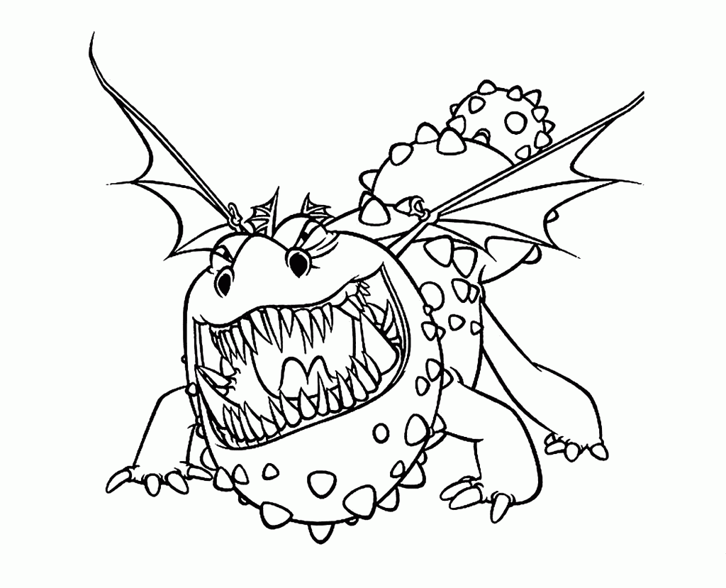 How to Train Your Dragon Printable Coloring Page