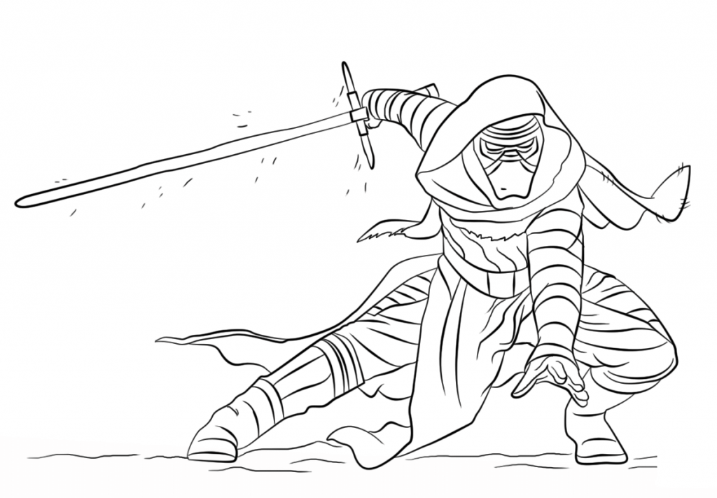 Kylo Ren Coloring Pages