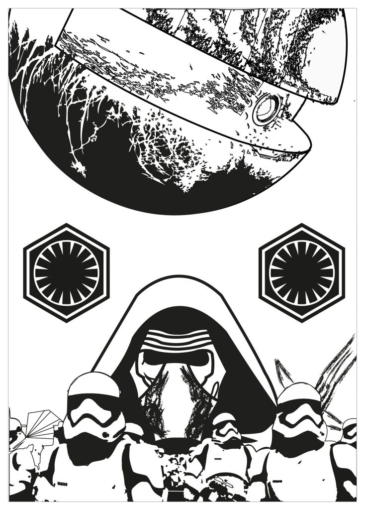 Kylo Ren Star Wars Coloring Pages