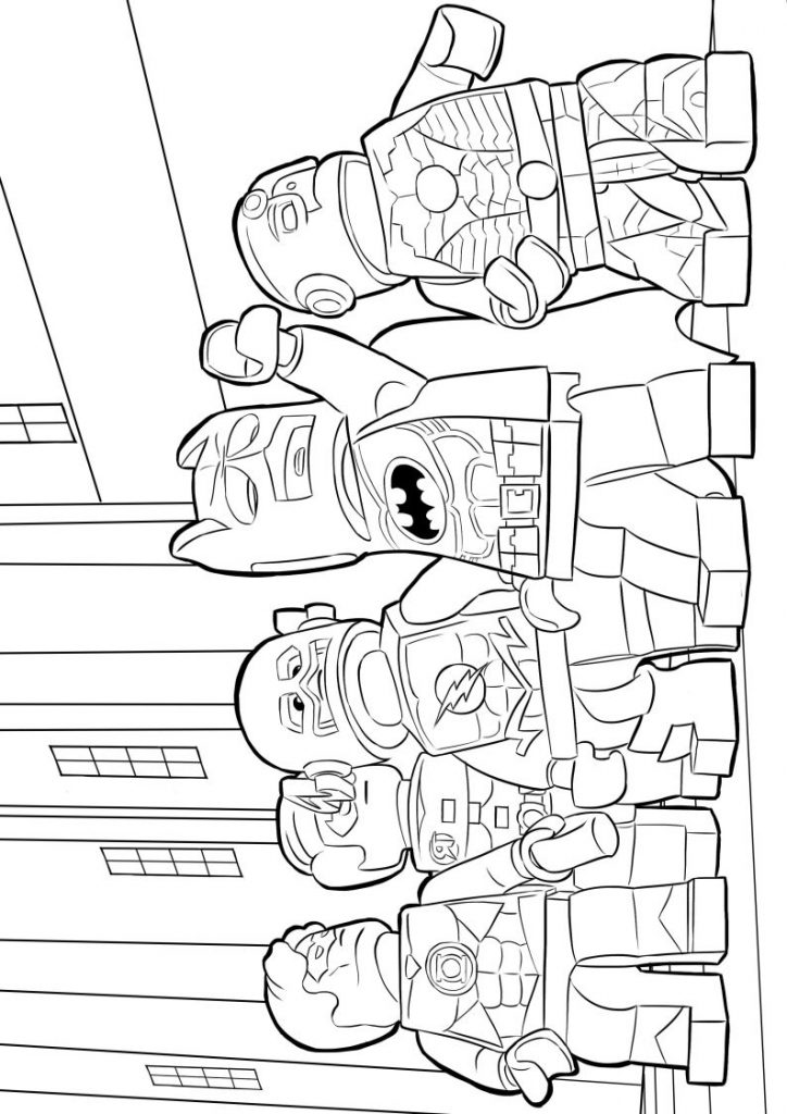 Lego DC Superhero Coloring Page