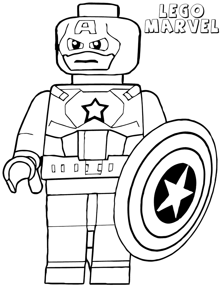 Lego Marvel Superhero Coloring Pages