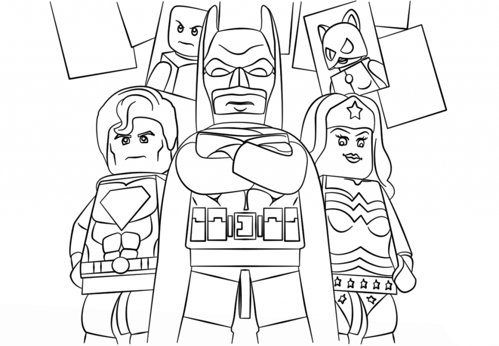 Lego Superheroes Coloring Pages