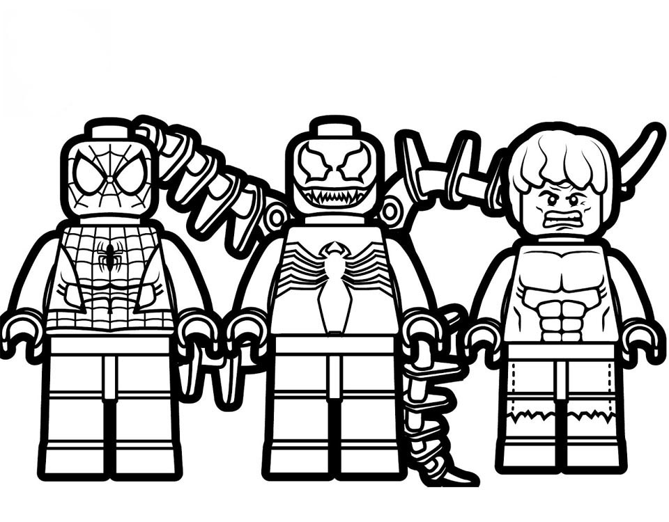 Lego Superheroes Coloring Pages