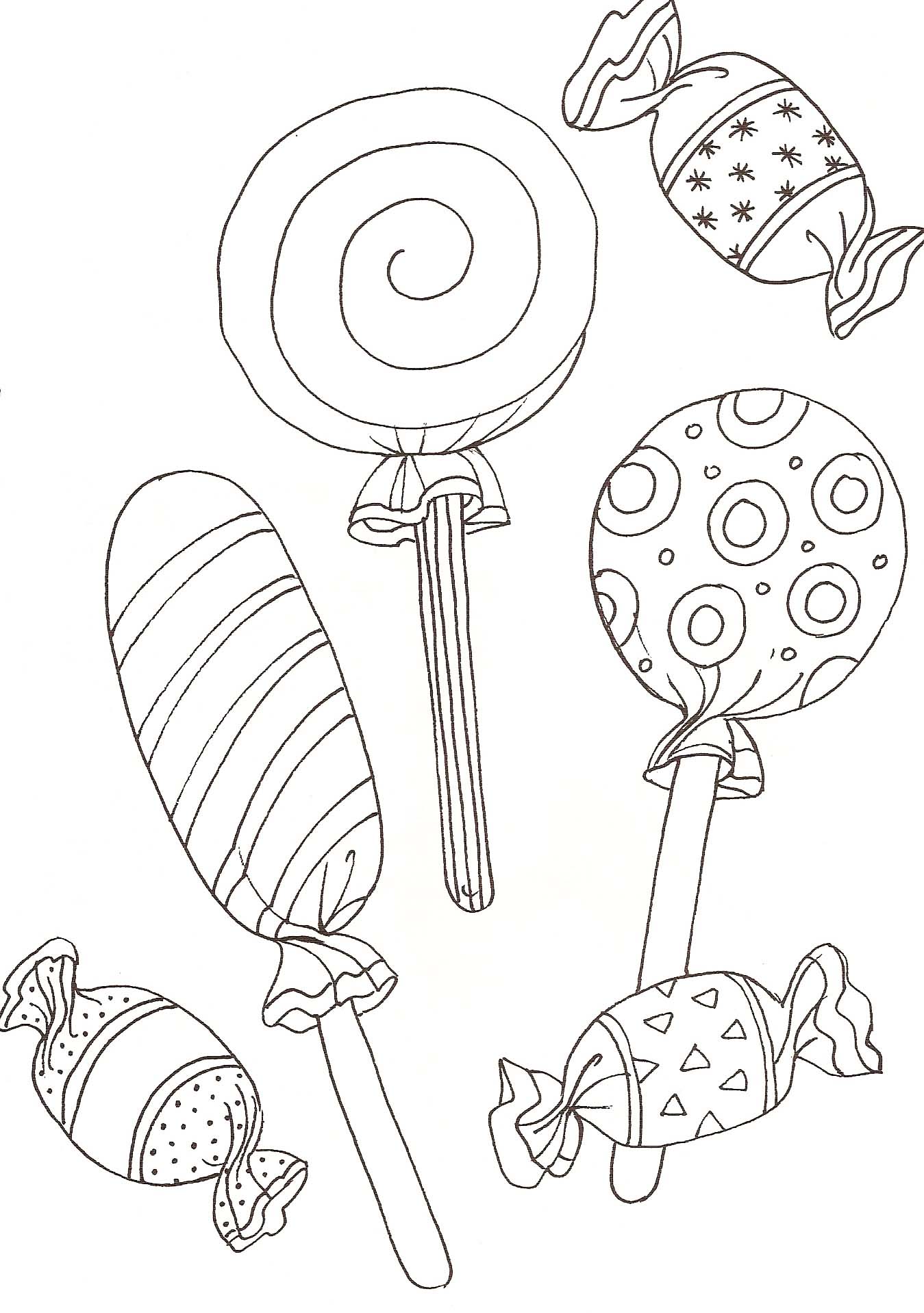 Lollipop Coloring Pages - Best Coloring Pages For Kids