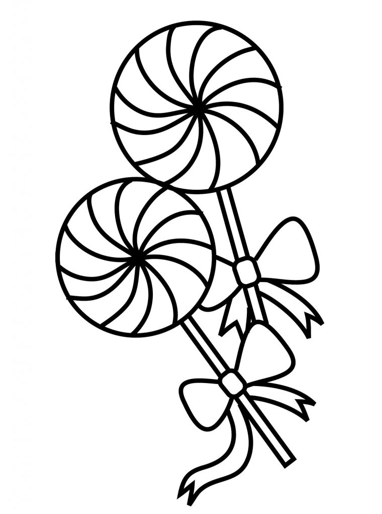 Lollipops Coloring Page