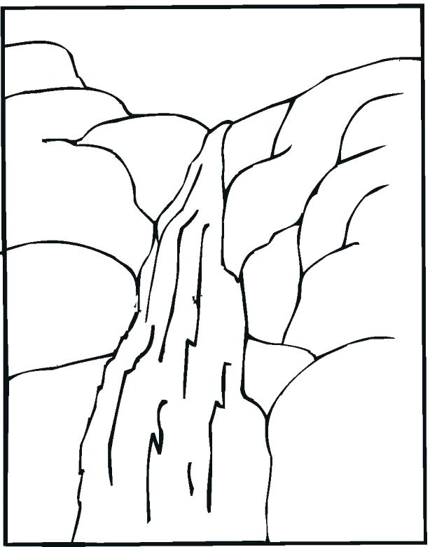 free coloring pages of waterfalls