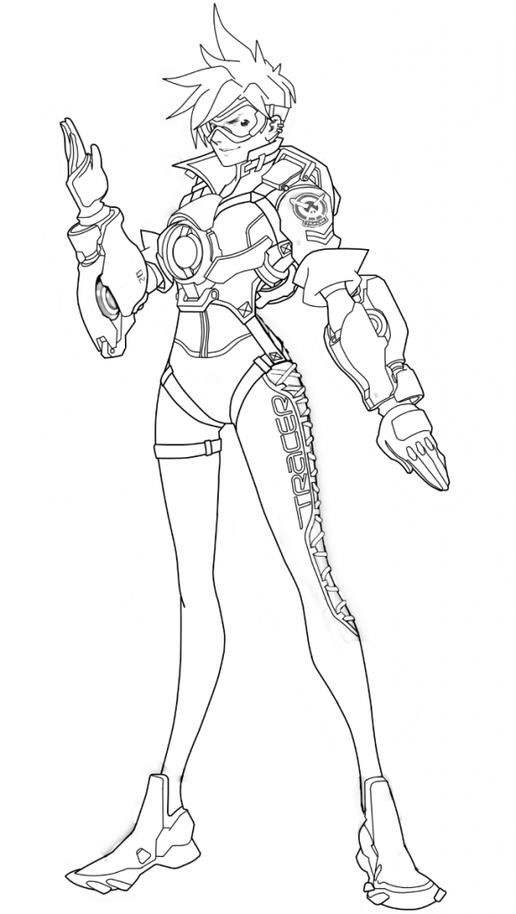 Overwatch Coloring Page Tracer