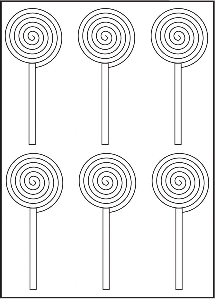 Printable Lollipops Coloring Pages