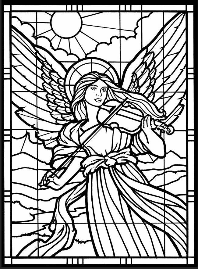 Stained Glass Coloring Pages For Adults Best Coloring Pages For Kids