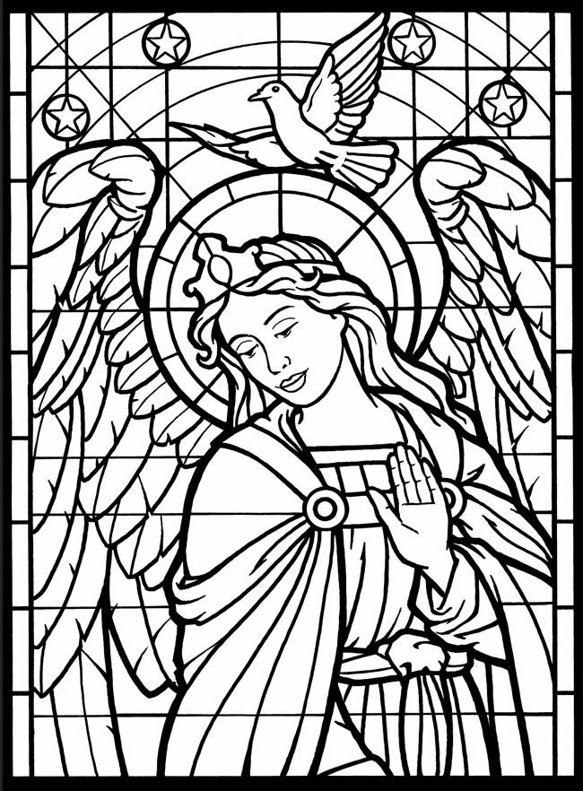 Stained Glass Coloring Pages For Adults Best Coloring Pages For Kids