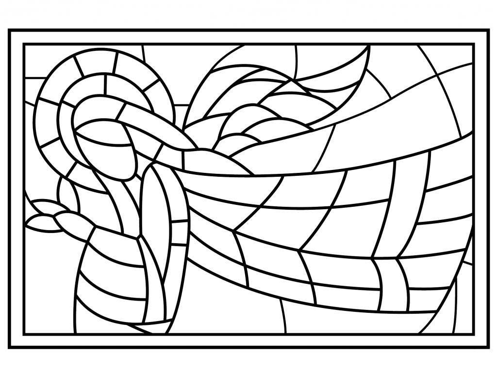 Stained Glass Coloring for Adults