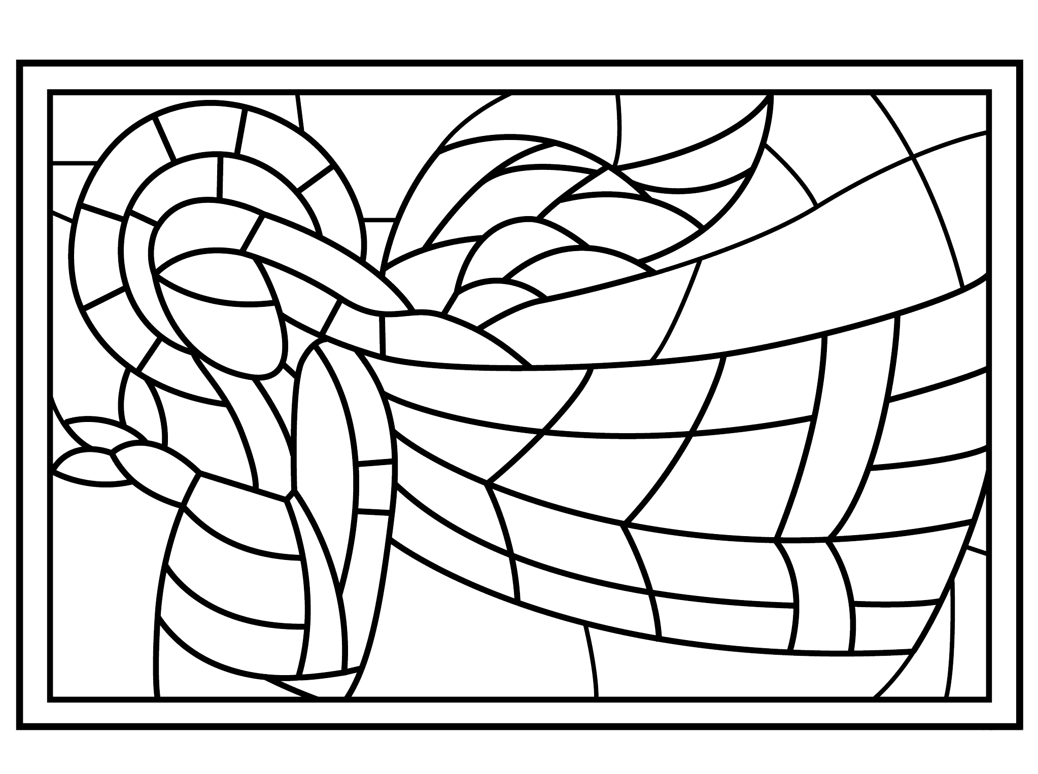 Download Stained Glass Coloring Pages for Adults - Best Coloring ...