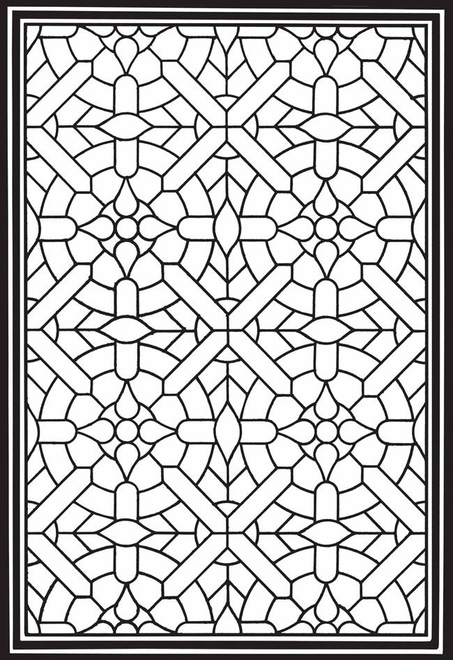 stained glass coloring pages for adults  best coloring