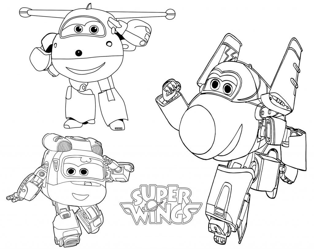 Super Wings Coloring Page Printables