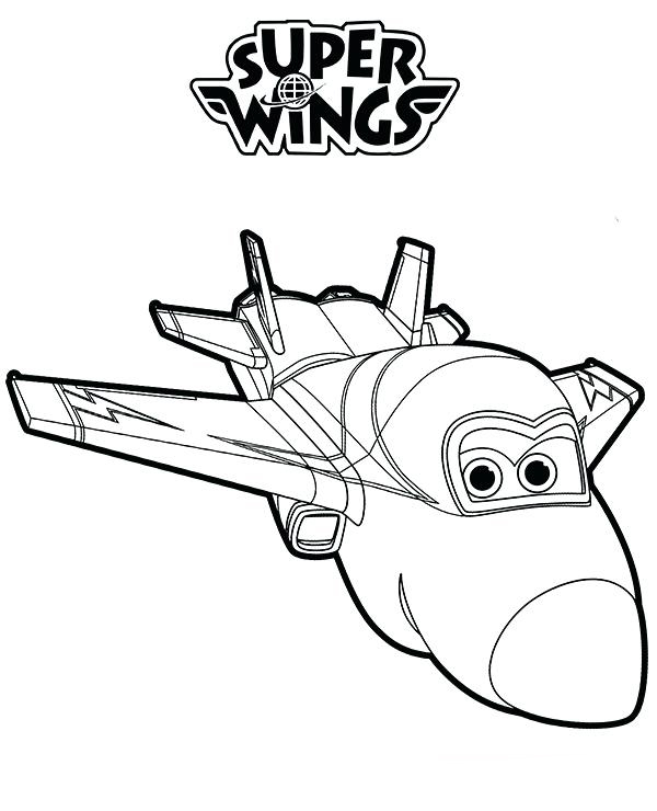 Super Wings Coloring Pages.