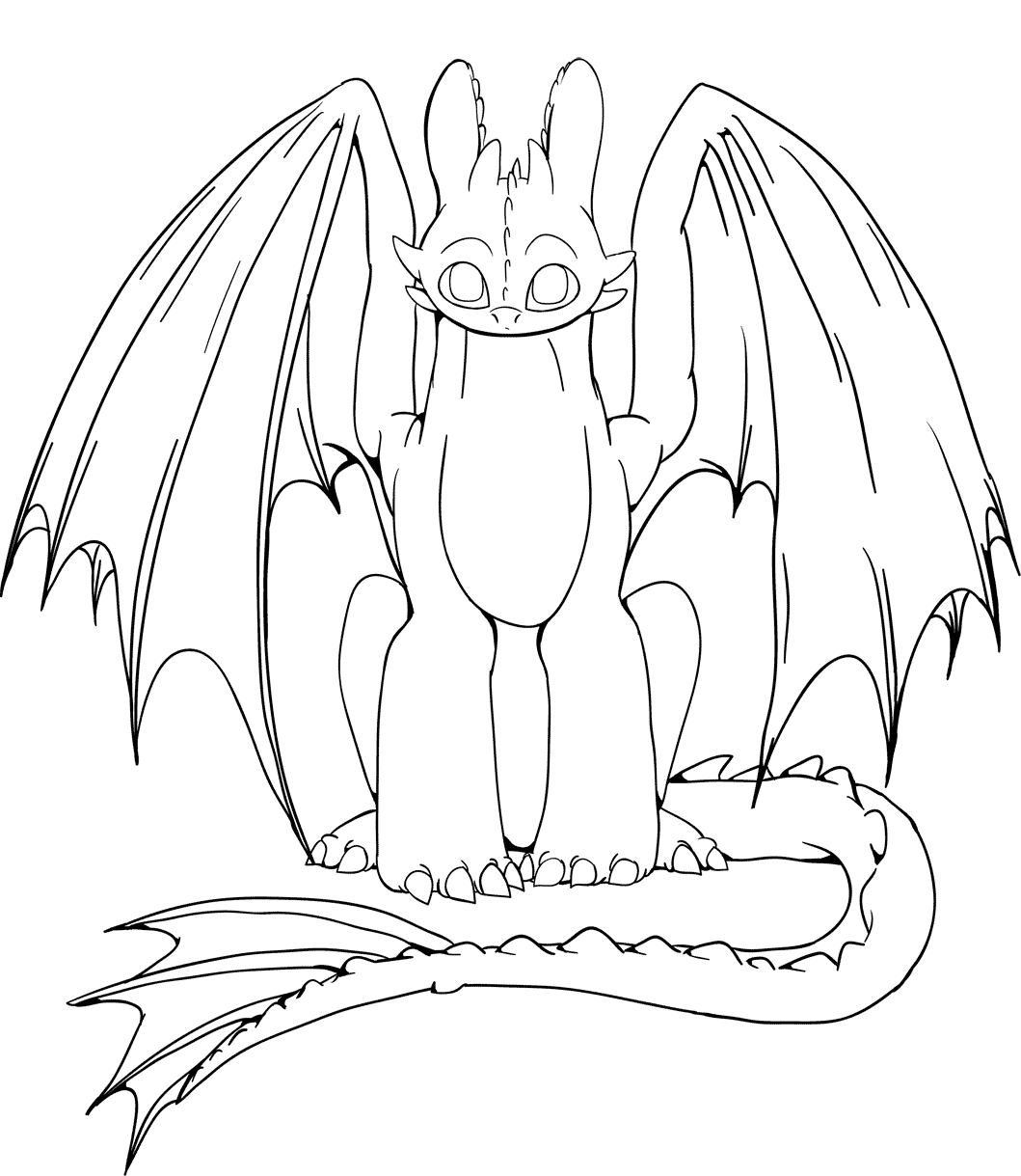 How To Train Your Dragon Hiccup And Toothless Coloring Pages