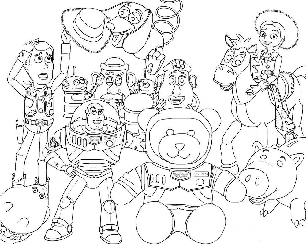 Toy Story 4 Characters Coloring Pages
