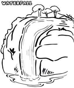 Waterfall Coloring Pages - Best Coloring Pages For Kids