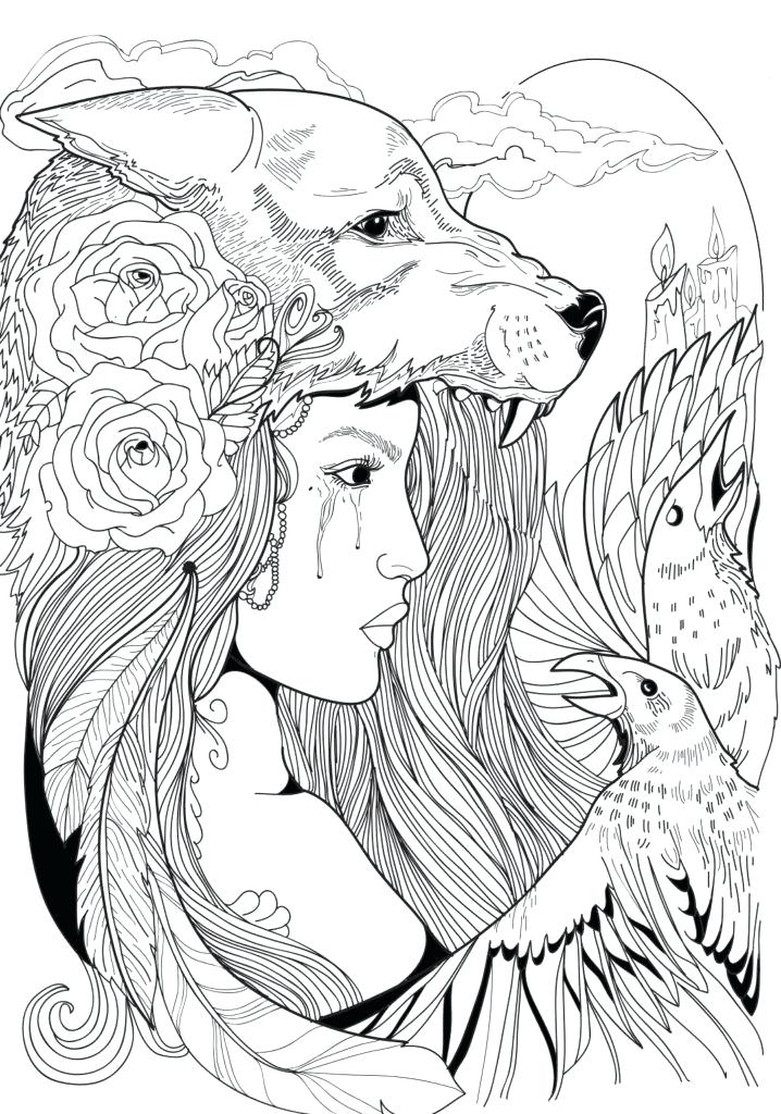 Wolf Coloring Pages for Adults - Best Coloring Pages For Kids